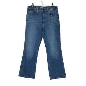 Levi's Womens 725 Kick Bootcut Jeans Size 30 Blue Medium Wash Denim‎ Western